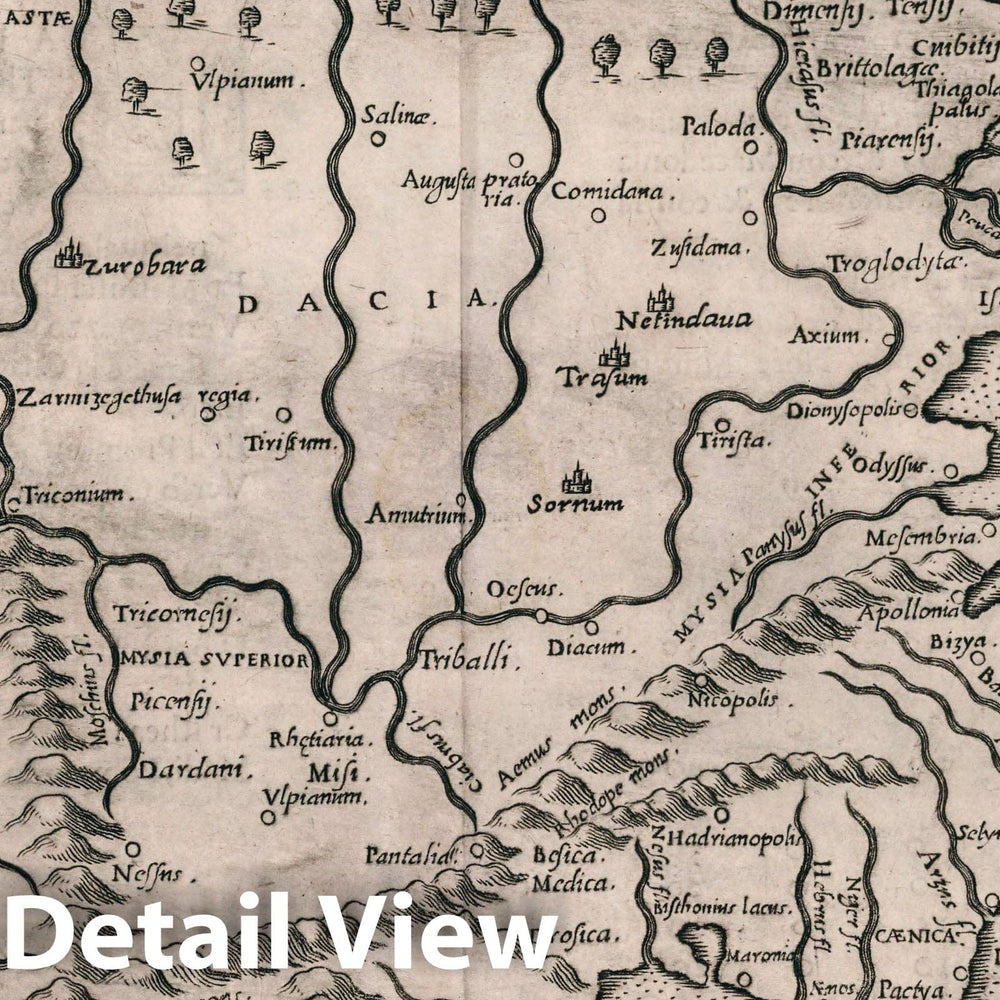 Historic Map : Balkan Peninsula, Europe Tabula Europae IX. Della Geografia di Tolomeo. Libro Terzo, 1599 Atlas , Vintage Wall Art