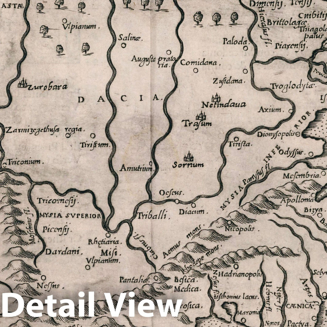 Historic Map : Balkan Peninsula, Europe Tabula Europae IX. Della Geografia di Tolomeo. Libro Terzo, 1599 Atlas , Vintage Wall Art