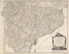 Historic Map : Aragon , Spain 9. Etats de la Couronne d'Aragon ou se trouvent les Royaumes d'Aragon et de Navarre, 1784 Atlas , Vintage Wall Art