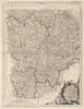 Historic Map : Burgundy , France 19. Carte des Gouvernements de Bougogne, de Franche Comte et de Lyonnois, 1784 Atlas , Vintage Wall Art
