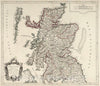 Historic Map : Scotland,Universel dresse sur des Meillieures Cartes Modernes 1784., Vintage Wall Art
