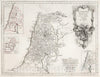 Historic Map : (31-I). La Palestine, Les Tribus, et Jerusalem, 1783 Atlas - Vintage Wall Art