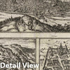 Historic Map : Rotomagvs, vulgo Roan Normandae Metropolis. Nemavsus, Nismes, civitas narbonensis galliae vetustissima, 1640, Vintage Wall Decor
