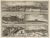Historic Wall Map : Weimar (Thuringia, Germany), Vol I (25) Weimaria. Iena. Erdforda. Gotha. Fuldensis Civitatis, 1612 Atlas , Vintage Wall Art