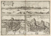 Historic Map : Mainz , Germany, Vol I (37) Mens (Mainz). Wurtzburg (Wurzburg). Sitten (Sion), 1575 Atlas , Vintage Wall Art