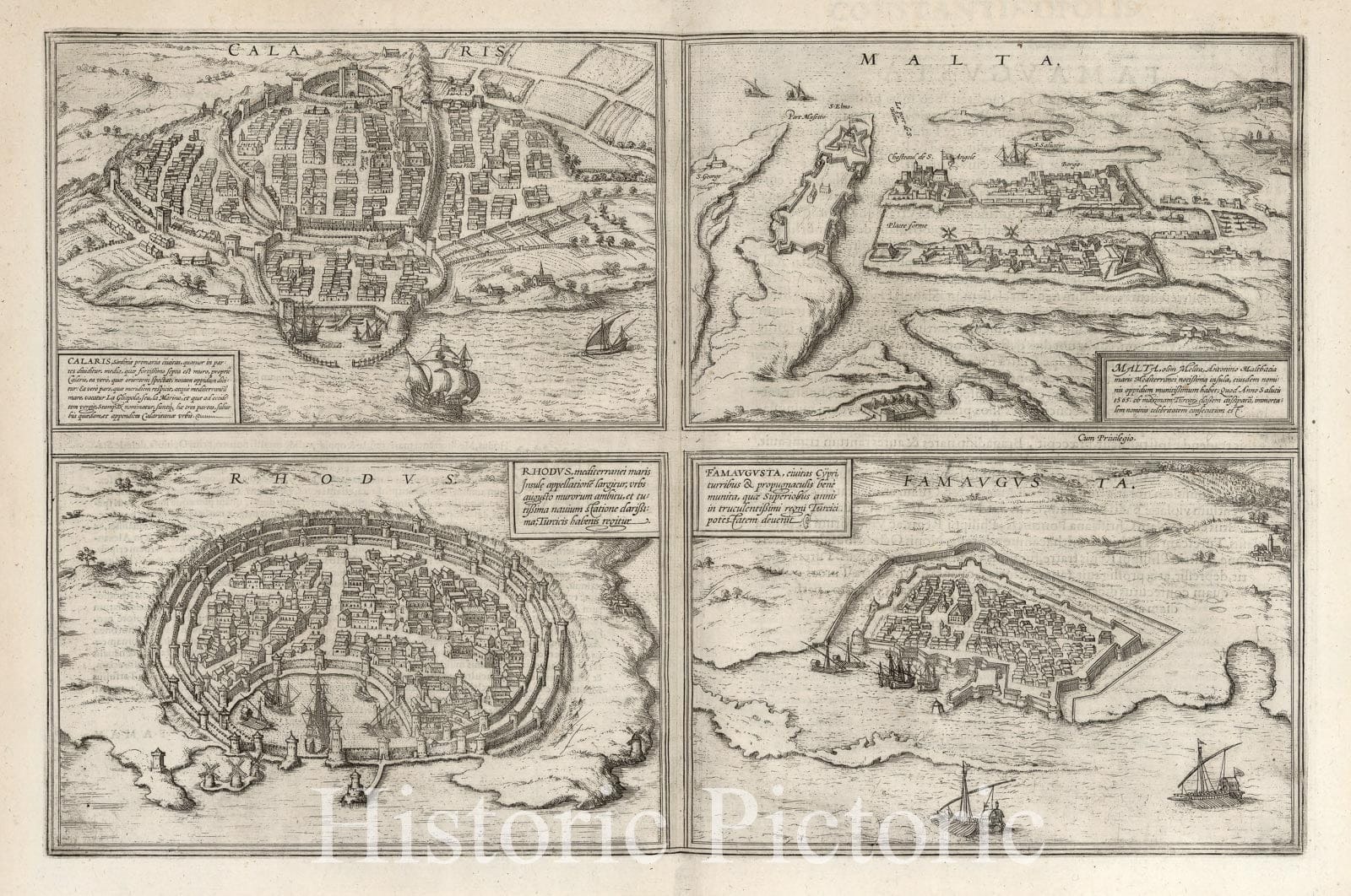 Historic Map : Cagliari (Sardinia, Italy), Vol I (50) Calaris (Cagliar ...