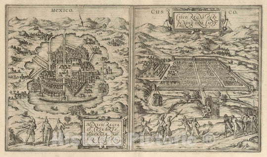 Historic Map : 1575 Vol I (58) Mexico. Cusco (Cuzco). - Vintage Wall Art
