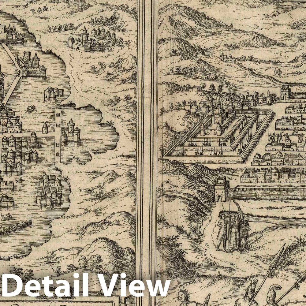 Historic Map : 1575 Vol I (58) Mexico. Cusco (Cuzco). - Vintage Wall Art