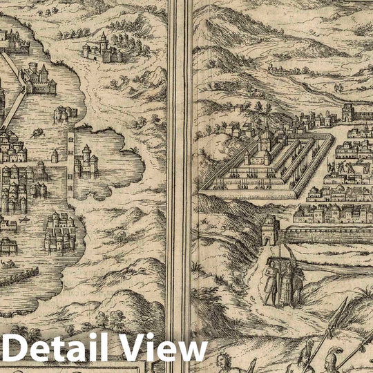 Historic Map : 1575 Vol I (58) Mexico. Cusco (Cuzco). - Vintage Wall Art