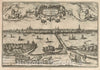 Historic Map : Kampen (Netherlands), VOI II (30) Campen (Kampen), 1575 Atlas , Vintage Wall Art
