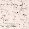 Historic Map : 55. Star Map. from an Atlas of Astronomy, 1892 Celestial Atlas - Vintage Wall Art