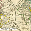 Historic Map : A New General and Universal Atlas Containing Forty Five Maps by Andrew Dury. Engraved by Mr. Kitchin & Others. World, 1763 Vintage Wall Art