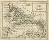 Historic Map : Map of The West India Islands, 1763 Atlas - Vintage Wall Art