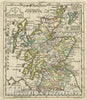 Historic Map : A New General and Universal Atlas Containing Forty Five Maps by Andrew Dury. Engraved by Mr. Kitchin & Others. Historic Wall Map of Scotland, 1763 AtlasVintage Wall Art