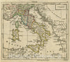 Historic Map : A New General and Universal Atlas Containing Forty Five Maps by Andrew Dury. Engraved by Mr. Kitchin & Others. Italy, 1763 Atlas - Vintage Wall Art