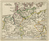 Historic Map : (The Empire of Germany (North Central).), 1763 Atlas - Vintage Wall Art