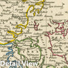 Historic Map : Denmark, 1830 Atlas - Vintage Wall Art