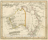 Historic Wall Map : Australia, 1830 Atlas - Vintage Wall Art