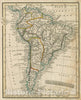 Historic Map : South America, 1830 Atlas - Vintage Wall Art