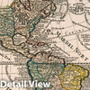Historic Map : America : verfertiget von Joh. George Schreibern in Leipzig. Atlas selectus von allen Konigreichen und Landern der Welt, 1740 Atlas - Vintage Wall Art