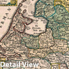 Historic Map : Netherlands, Vol 1:18- Die Republic Holland Oder die Vereinigte Niederlande, 1740 Atlas , Vintage Wall Art