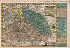 Historic Map : Czech Republic, Vol 1:32- Reise-Charte durch das Konigreich Bohmen, Hertzogthum Schlesien, 1740 Atlas , Vintage Wall Art