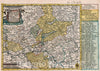 Historic Map : Germany, Vol 1:64- Ober-Hessen, Hessen - Darmstadt und Hessen Rheinfels, 1740 Atlas , Vintage Wall Art