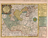 Historic Map : Germany, Vol 2:105- Die Graefflich Reussischen Herrschafften Graitz Schlaitz, 1740 Atlas , Vintage Wall Art