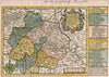 Historic Map : Germany, Vol 2:112- Die Grafschafft Mannsfeld, 1740 Atlas , Vintage Wall Art