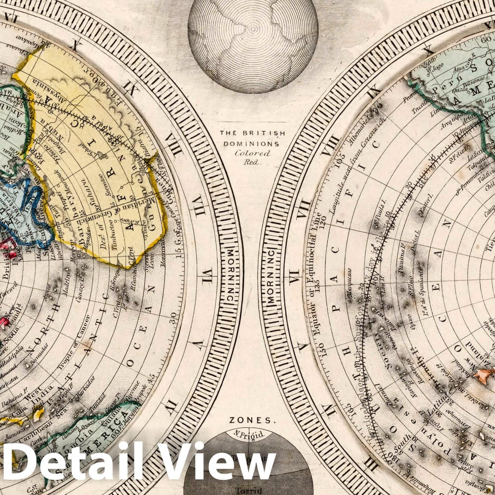 Historic Map : Geographical Diagram of The Earth : adapted for Illustr ...