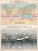 Historic Map : Distribution of The Currents of air and Variable Winds Over The World, 1851 v1