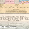 Historic Map : Distribution of The Currents of air and Variable Winds Over The World, 1851 v1