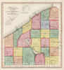 Historic Wall Map : Map of The County of Chautauque (New York), 1840 Atlas - Vintage Wall Art