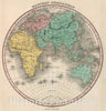 Historic Map : Eastern Hemisphere. Young & Delleker Sc. Published by A. Finley, Philada, 1827 Atlas - Vintage Wall Art