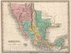 Historic Map : Mexico. Young & Delleker Sc. Published by A. Finley, Philada, 1827 Atlas - Vintage Wall Art