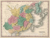 Historic Map : China. Young & Delleker Sc. Published by A. Finley, Philada, 1827 Atlas - Vintage Wall Art