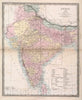 Historical Map : India XIII : index map. Published under the Supervision of the Society for the Diffusion of Useful Knowledge. J. & C. Walker Sculpt. London: Edward St, 1856Vintage Wall Art
