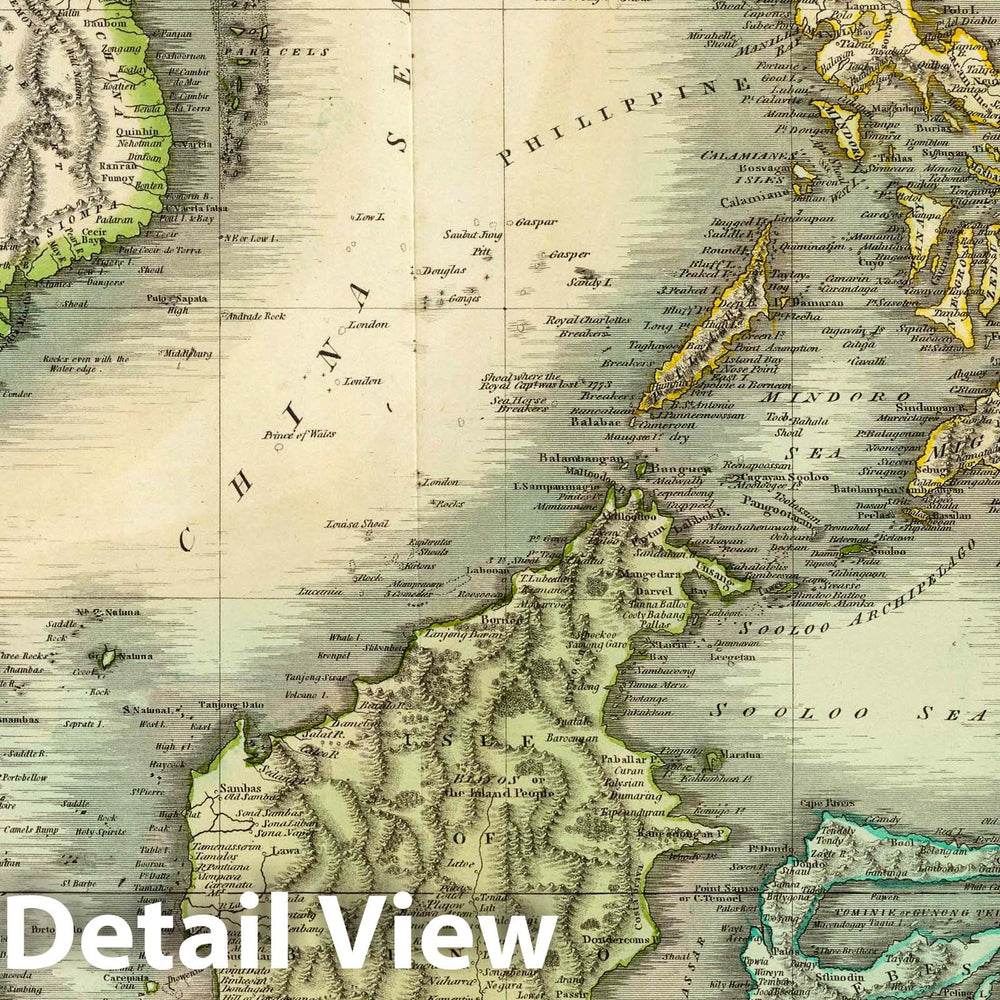 Historic Map : East India Isles. T. Clerk Sculpt, Edinr. (Drawn & Engraved for Thomson's New General Atlas, 1817), 1817 Atlas - Vintage Wall Art