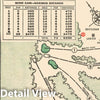 Historic Golf Course Map - Augusta National Golf Club Course, 1954 - Vintage Wall Art