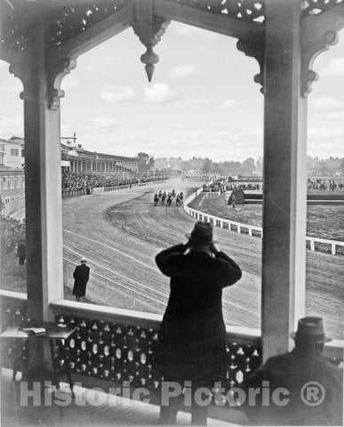 Baltimore Historic Black & White Photo, Pimlico Racetrack, c1939 -