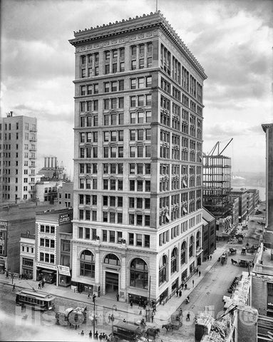 Baltimore Historic Black & White Photo, The Continental Trust Company Building, c1906 -