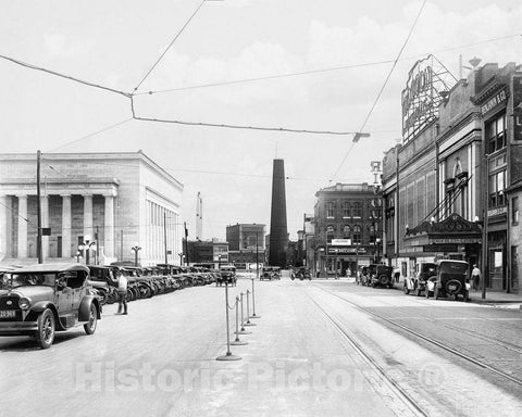 Historic Black & White Photo - Baltimore, Maryland - The Phoenix Shot Tower, c1927 -