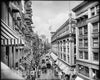 Boston Historic Black & White Photo, Trolleys Down Washington Street, c1906 -