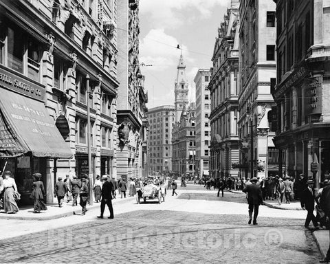 Historic Black & White Photo - Boston, Massachusetts - On Milk Street, c1915 -