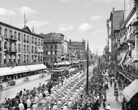 Historic Black & White Photo - Buffalo, New York - Labor Day Parade, c1901 -