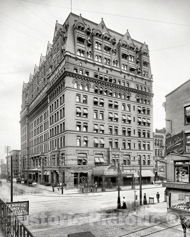 Historic Black & White Photo - Buffalo, New York - Hotel Iroquois, c1905 -