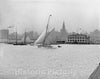 Chicago Historic Black & White Photo, Columbia Yacht Club, c1907 -