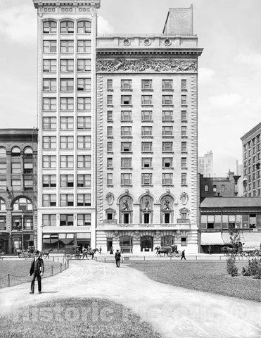 Historic Black & White Photo - Chicago, Illinois - Early Skyscrapers, c1910 -