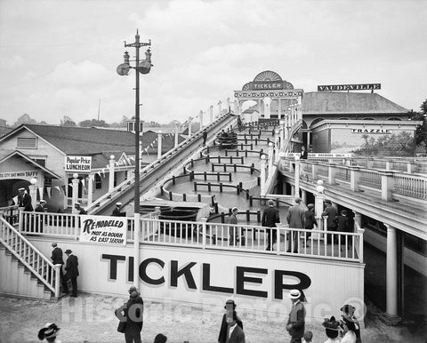 Cincinnati Historic Black & White Photo, The Tickler in Chester Park, c1907 -