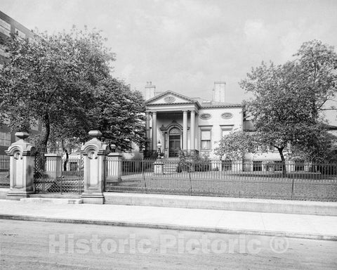 Historic Black & White Photo - Cincinnati, Ohio - The Taft House, c1903 -